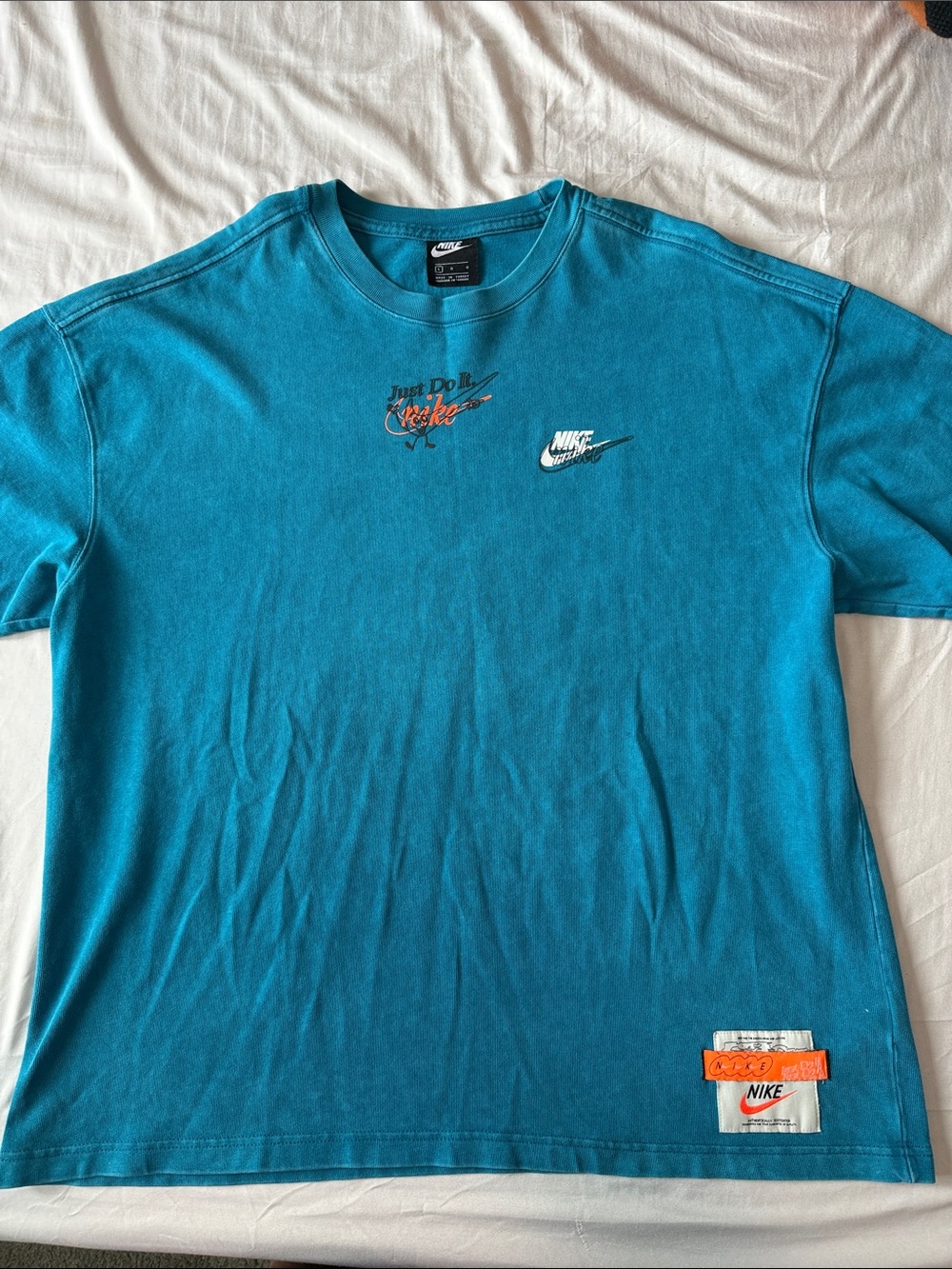 Nike Teal Graphic Logo Short Sleeve Tee